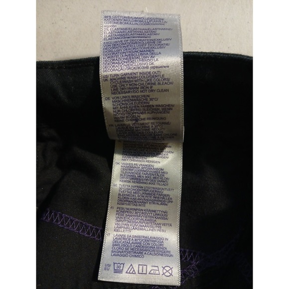 NYDJ Jeans Women Sz 18P Black Clarissa Slim Ankle Denim Stretch Lift & Tuck Tech - Picture 8 of 9